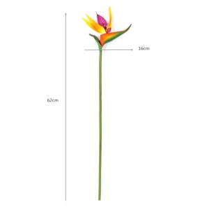 MELODI Long Stem Artificial Bird of Paradise DIY Authentic Touch Fake Flower  Decorative Artificial Strelitzia Flowers Wedding Decoration