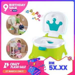 JOY Baby Potty With Music Tunes To Reward 3 in 1 Toilet Trainer For Toddlers Kids Chair Portable Seat Step Stool (Boy)