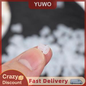 YUWO 50PCS CISS Hollow Plug Transparent Ink Rubber Plug Empty Connector for