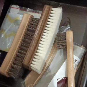 羊毛刷不伤鞋清洁真皮包包实木鞋刷超软毛上鞋油刷洗鞋子护理专用