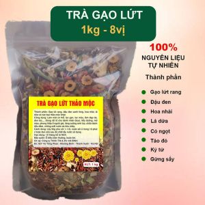Trà gạo lứt giảm cân xạ đen đậu đen 8 vị  trà giảm cân cho vóc dáng thon gọn giảm căng thẳng ngủ ngon