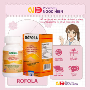 Viên uống Dầu cá Rofola - Hỗ trợ bảo vệ mắt khỏi thoái hóa võng mạc cải thiện các bệnh về mắt (30v)