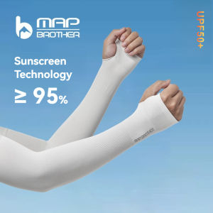 MAP BROTHER one pair of cooling arm sleeves for sun protection. UV Arm Warmer Cooler for Running Golf Cycling Driving Gloves