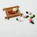 ZGOKTC Màu trơn Kẹp tóc rau củ Mini SÚP LƠ Kẹp tóc mái bên thực phẩm Thời trang Tỏi Kẹp tóc vui nhộn Nữ. 