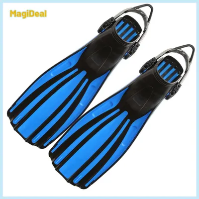 Open-Heel Fins with Spring Strap Long-Lasting Adjustable Dive Fins Diving Equipment Wear-Resistant for Scuba Divers Snorkeling