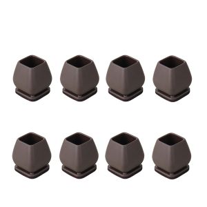 RBJ4 With Thick Wrap Felt Pads Chair Foot Cover Non-slip Reduce Noise Diagonal Leg Protectors Cap 8PCS Round/Square Chair Leg Floor Protector Furniture Table Feet