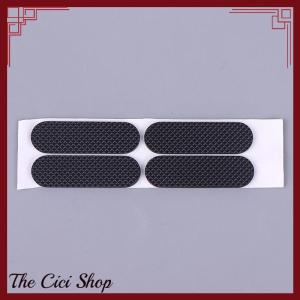[The Cici Shop] 4PCS Black Rubber Feet Thickness 1.8mm Anti-slip Self-adhesive Silicone Shockproof Protective Pad For Keyboard Base Cabinet