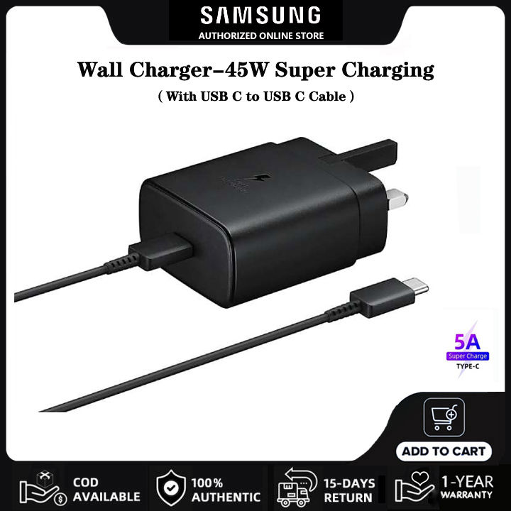 Samsung Charger 45W Super Fast Charging Adapter Original EP-TA845