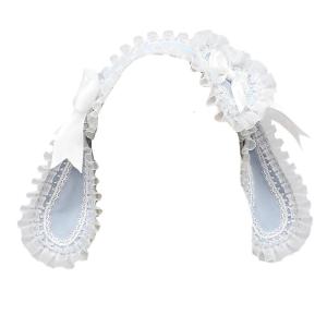 Anime Maid Hairband with Long Rabbits Ear Lace Bowknot Wide Hairband 2000s Costume Headband Cosplay Props Headpiece