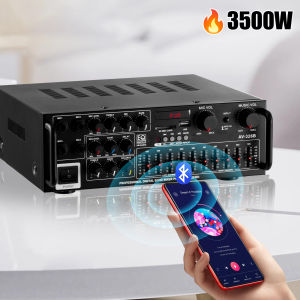 Sunbuck Home Theater Amplifier Audio Power 3500w 2.0 Channel Wireless Bluetooth Stereo Amplifier Audio Power Fidelity Amplifier Stereo 326BT AV Power Amplifier Bluetooth Stereo Amplifier