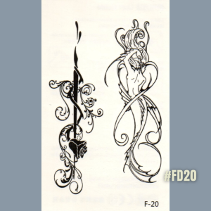 Stiker Tattoo kode FD01-FD34 | Tato Temporer | Waterproof