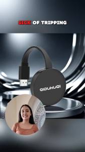 Wireless Display AdapterScreen mirroring Adapter for tv for i-OS/Android/Windows/i-Phone/Tablet L-aptop to H-DTV Monitor Projector Support Air-Play DLNA Miracast(Charcoal Black 1080P)