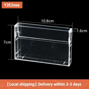 【Local shipping】 1Pc Cassette Tape Transparent Storage Box Audio Magnetic Recording Blank Tape Case Dustproof Box