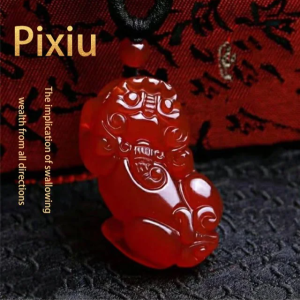 Natural Pi Xiu Pendant for Wealth Good Fortune Traditional Chinese Auspicious Jewelry for Protection and Success