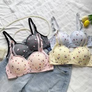 甜美可爱kt猫内衣小胸聚拢学生少女薄款舒适无钢圈无痕透气文胸罩