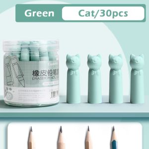 OKONOK 30pcs Mục đích kép Nắp bút chì tẩy Hình dạng móng vuốt mèo Bộ mở rộng bút chì Bảo vệ đầu bút Sinh viên