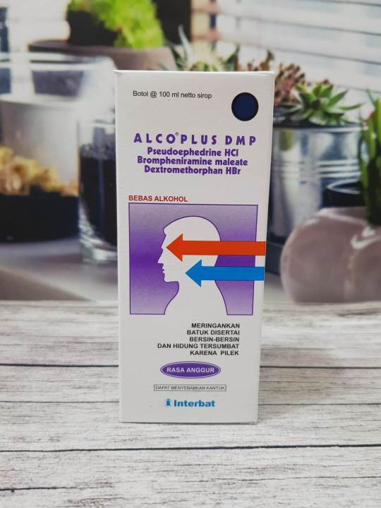 alco plus dmp 100ml sirup obat batuk kering dan pilek