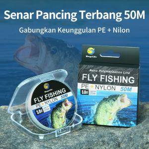 Senar Pancing Sangat Tahan Lama Dan 50M Fly Fishing Line Tangguh Aus Menangkap Alat Fishing Line
