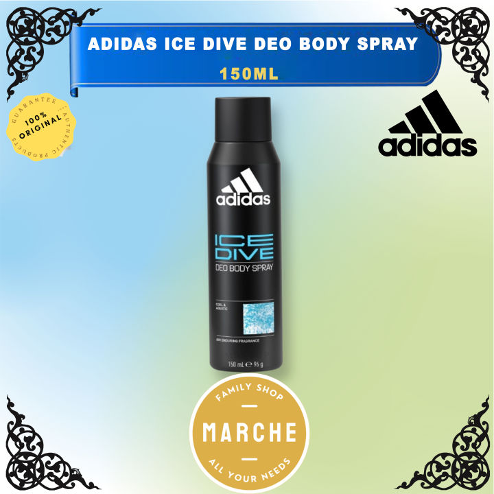 ADIDAS Ice Dive Deo Body Spray 150ml Marche Family Shop Lazada Singapore