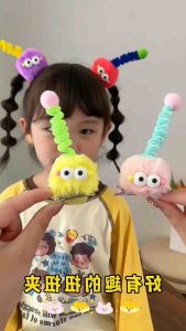 Big Eyes Hair Clip & Cute Plush Bangs: Fun Hair Accessories for Girls
