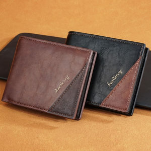 HEFEI Korean Style Men Wallet Credit Card Case PU Leather PU Leather Coin Purse Practical Short Storage Bag Male