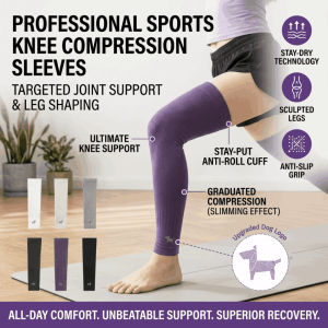 Outdoor Sports Extended Knee Pads Anti-Collision Protective Pad For Men and Women High Elastic Compression Knee Pads Brace Sleeve