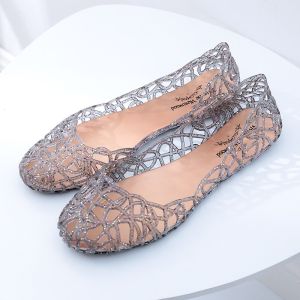 TOP WOMEN PH Crystal Transparent Colored Jelly Shoes Doll Shoes for Women School Season