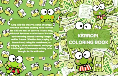 Kids Girls Coloring Book Cute Sanrio Hello Kitty Kuromi Cinamoroll Melody Cartoon | 10 Sheets | 15 Sheets | 20 Sheets A5 size