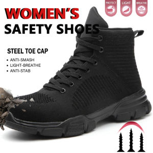 Safety Shoes Man Steel Toe Anti-Puncture Mens Work Shoes Mens Safety Boots Lightweight Mens Boots Security Protective Boot