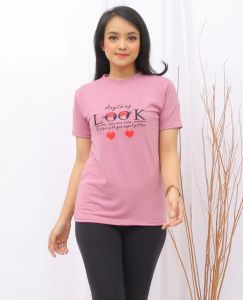Kaos Wanita Lengan Pendek & T shirt Cewek Import Terbaru