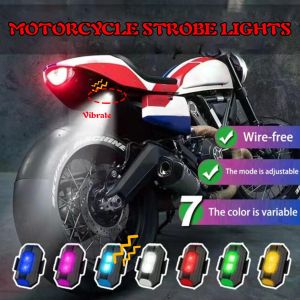 Lampu Strobo Sinyal Peringatan Lampu Belakang LED Sepeda / Motor / Drone Kedap-Kedip USB Charger