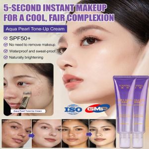 Water Light Pearl Bare Cream Firming Moisturizing Cream Hydrating Texture Providing Natural Coverage Feeling Refreshing Non-sticky Firming Cream