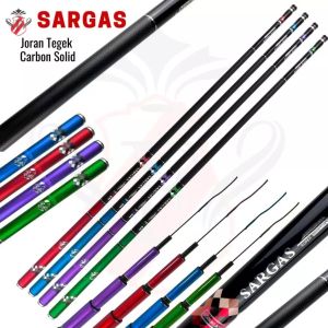 Tegek Fukushima SARGAS 8H Kaku Ruas Panjang 86CM Carbon Ujung Solid