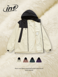 INFLATION brand mountain style warm plush jumpsuit cotton jacket 2023 autumn new outdoor zipper windproof jacket jacket jacket