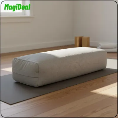 Yoga Support Pillow Rectangular Mindfulness Bolster Yoga Block Alternative Cushion for Stretching and Relaxation