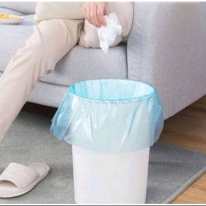 Kantong Plastik Sampah Roll Ukuran 45x50Cm Dengan Tali Pengikat tali Isi 15 Lembar Tanpa tali isi 20