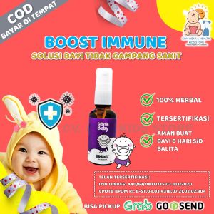 Minyak Telon Oles Gentle Baby Oil Immboost Immune Booster Anti Virus Tingkatkan Sistem Kekebalan Tubuh Pada Bayi Balita Bahan Alami Essential Oil Kaya Vitamin E BPOM