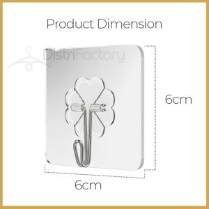 Reusable Wall Hooks Strong Adhesive Magic Hook for Kitchen Bathroom Bedroom