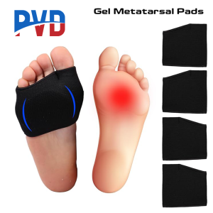 PVD 1 Pair Metatarsal Sleeve Pads Silicone Gel Half Insoles Foot Pain Relief for Women Men