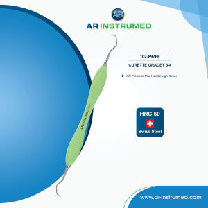 Curette Gracey AR Premium Plus Handle Light Blue | Professional Dental Instrument