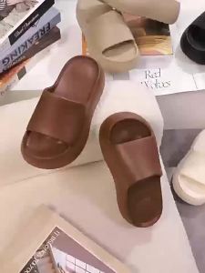 [Free Shipping] Summer WomenS Outdoor Slippers 6Cm Soft Thick Sole Height-Increasing Non-Slip Platform Heel EVA Beach Fashion Sandals