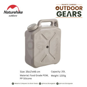 NATUREHIKE Outdoor Pe Water Bucket ||12L &  20L || Army Green & Khaki