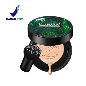 Sunisa Air Cushion BB Cream / Foundation Mushroom Bedak Padat Glowing Anti Air Tahan Lama