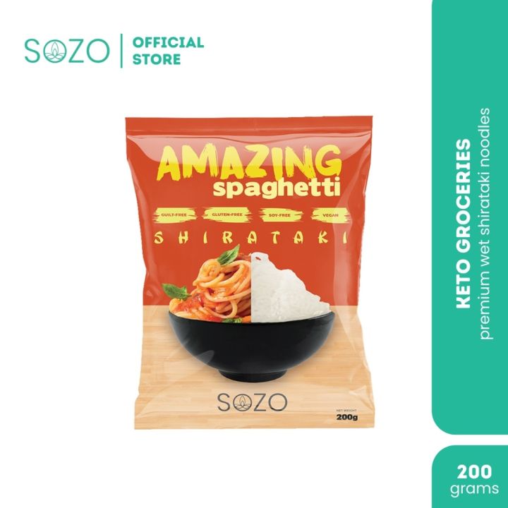 SOZO PH Amazing Shirataki Spaghetti Wet Shirataki Noodles Lazada PH