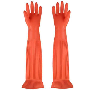 ถุงมือยางแบบยาวพิเศษ อเนกประสงค์ ขนาด 56ซม. กันน้ำ มีให้เลือก 2 ขนาด