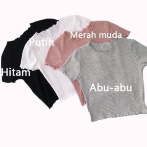 T-SHIRT KRIWIL | BAJU WANITA T-SHIRT CROP TOP