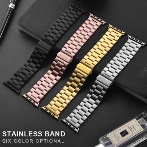 Stainless Steel Strap Compatible with Apple Watch Ultra/Ultra 2 49mm Watchband Bracelet iWatch Series 9/se 2/8/76/5/4/se 41mm 45mm 40mm 44mm Metal strap