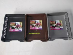 RACK DOKUMEN MEJA A4 HARGA PER BIJI SILVER COKLAT HITAM Rak A4 Rak Susun Rak Plastik Tempat Surat Rak Surat