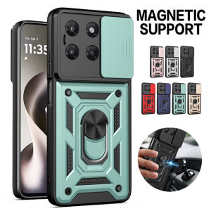For Motorola G37 Power G47 5G Case Lens Slide Protector Car c Ring Phone Cover MotoG37 G 47 Armor Shockproof Stand Funda