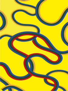 Poster Dinding Pajangan Dinding Motif ABSTRAK Ilustrator Ukuran 30X40 - Wirar Store